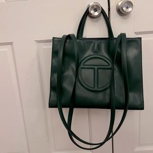 TELFAR Dark Olive Medium Shopping Bag Tote
